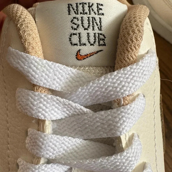 Nike Court Vision Low Next Nature Sail White/Onyx Sun Club Sneakers size 11.5 - Picture 7 of 14